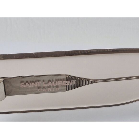 Saint Laurent SL 697 003 SL697 Transparent Clear Beige/Grey Mirror Sunglasses main image 6
